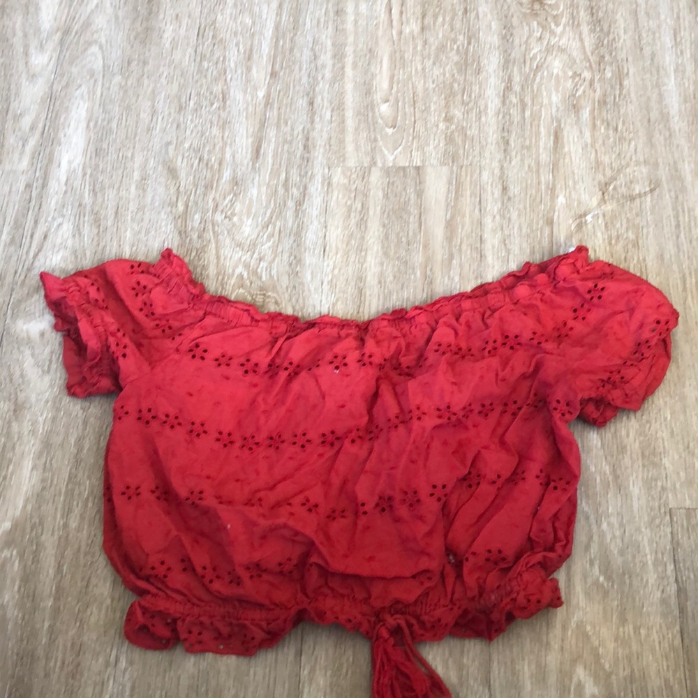 Off the shoulder Crop top